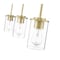 Z-Lite Thayer Pendant, 3-Light, 4.75 In.W x 34 In.L x 7.5 In.H, Luxe Gold/Clear 742MP-3LG - alternate 6